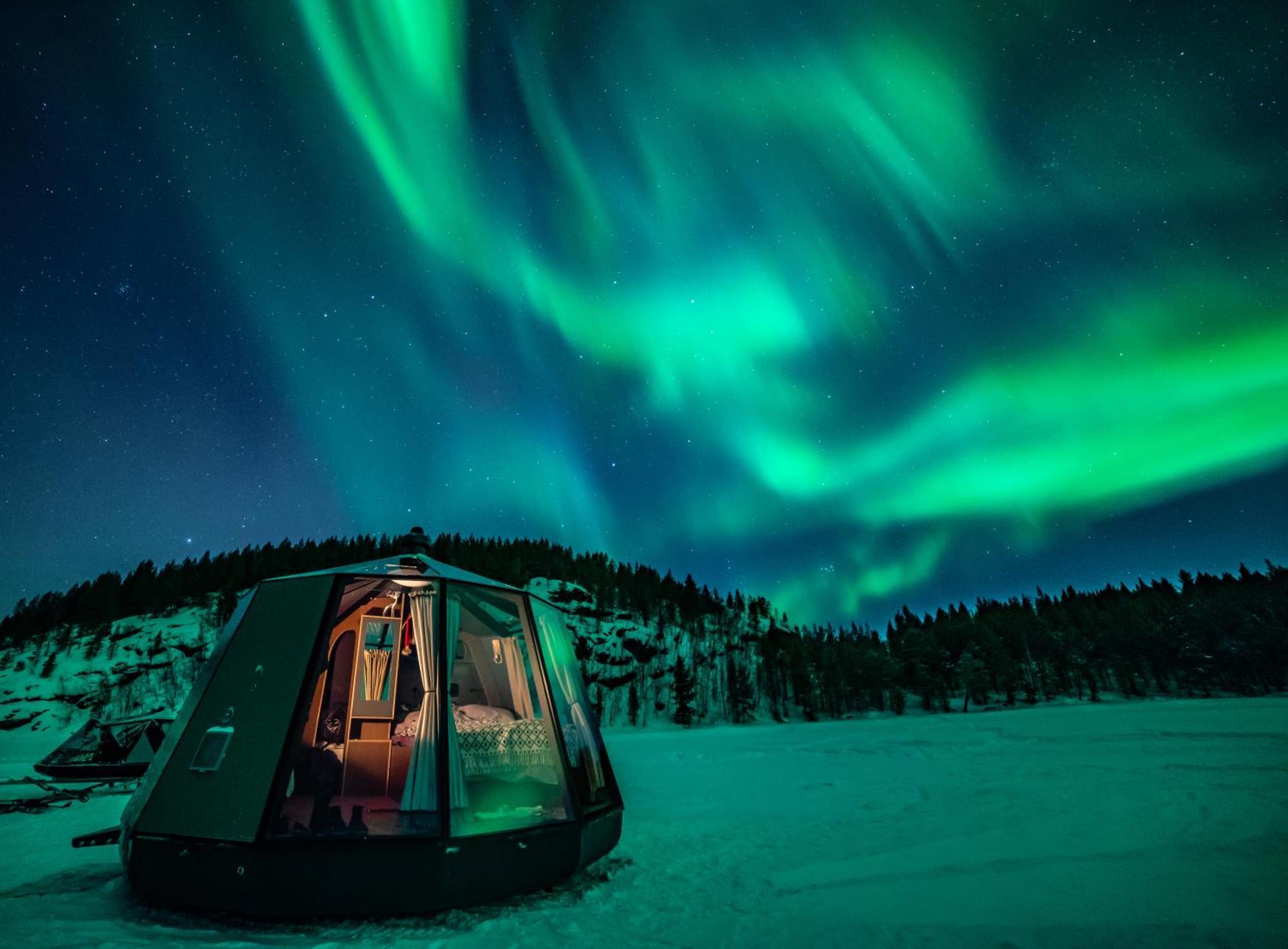 Aurora Camp Kurravaara Villa Bagian luar foto